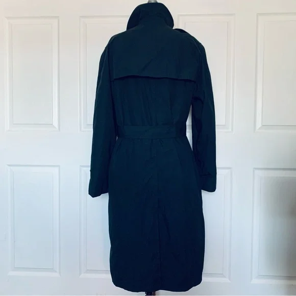 Defense Logistics Agency All Weather Lined Black Army Trench Coat 38R - Picture 5 of 12